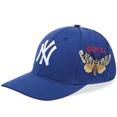 gucci ny hat blue|Gucci hats for men.